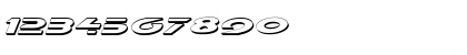 Download Galant Shadow Italic Shadow Italic Font Numeric Preview