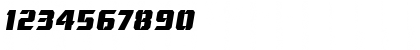 Download Gamer Bold Italic Font Numeric Preview