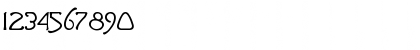 Download Ganelon Regular Font Numeric Preview