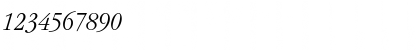 Download GaramItcTEELigCon Italic Italic Font Numeric Preview