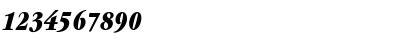 Download GaramItcTEEUltCon Italic Font Numeric Preview