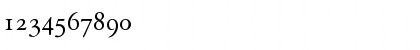 Download Garamond Classico SC Regular Font Numeric Preview