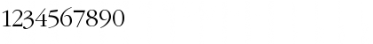 Download Garamond Light Regular Font Numeric Preview