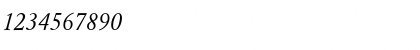 Download Garamond Normal-Italic Font Numeric Preview