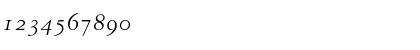 Download Garamond3OldStyleFigures RomanItalic Font Numeric Preview