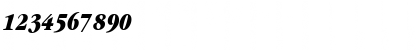 Download GaramondBlackCondSSK Bold Italic Font Numeric Preview