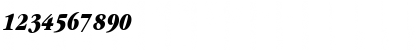 Download GaramondBlackCondSSK BoldItalic Font Numeric Preview