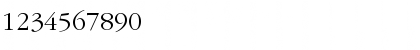 Download GaramondItcTEELig Regular Font Numeric Preview