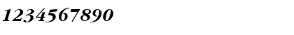 Download GaramondLitITC Bold Italic Font Numeric Preview