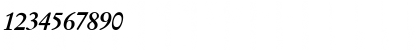 Download GaramondOriginal BoldItalic Font Numeric Preview