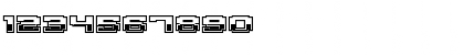 Download Gargantua BTN Chrome Regular Font Numeric Preview