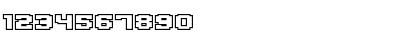Download Gargantua BTN Outline Regular Font Numeric Preview