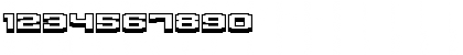 Download Gargantua BTN Shadow Regular Font Numeric Preview