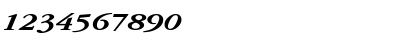 Download GarnetBroad BoldItalic Font Numeric Preview