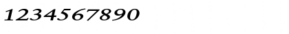 Download Garrick Extended BoldItalic Font Numeric Preview