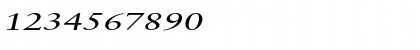 Download Garrick Extended Italic Font Numeric Preview