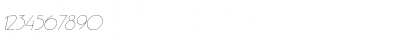 Download GastonWide Italic Font Numeric Preview