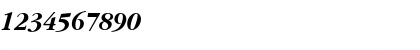 Download Gatineau Bold Italic Font Numeric Preview