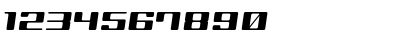 Download GauFontOverDrive Regular Font Numeric Preview