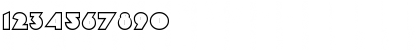 Download GE Bagel Outline Caps Regular Font Numeric Preview