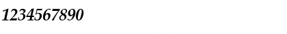 Download GE Palladian Bold Italic Font Numeric Preview