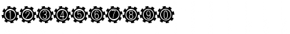 Download Gear Regular Font Numeric Preview