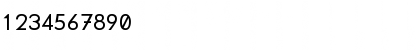 Download GemFont One Regular Font Numeric Preview