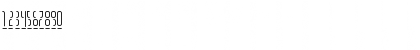 Download Gen3000 Thin Font Numeric Preview