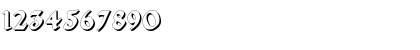 Download Germania Shadow Regular Font Numeric Preview