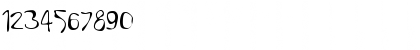 Download GFWet Regular Font Numeric Preview