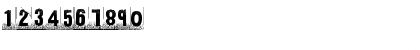 Download ghettomarquee Regular Font Numeric Preview
