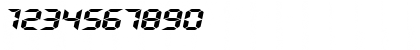 Download GhostMachineExtended Oblique Font Numeric Preview