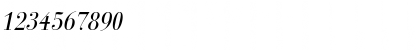 Download GiambattistaDueMille Medium Italic Font Numeric Preview