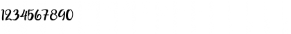 Download Olcigatte DEMO Regular Font Numeric Preview