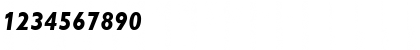 Download Gibson BoldItalic Font Numeric Preview
