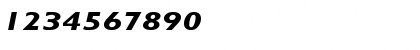 Download GillSans-BoldItalic Ex Regular Font Numeric Preview