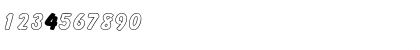 Download GizmoOutlineCapsSSK Regular Font Numeric Preview