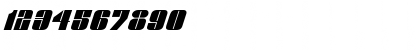 Download GlaserItalic Normal Font Numeric Preview