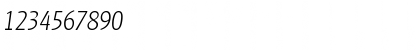 Download Glasgow-Serial-ExtraLight RegularItalic Font Numeric Preview