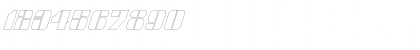 Download Glyphic Italic Font Numeric Preview
