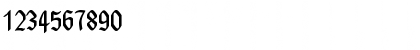 Download GotenborgFraktur Regular Font Numeric Preview