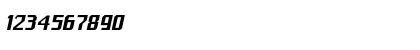 Download Gothic Italic Font Numeric Preview