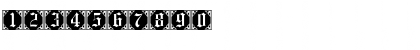 Download GothicCornerCaps Regular Font Numeric Preview