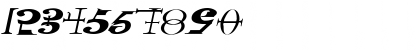 Download GothicRockExtended Italic Font Numeric Preview
