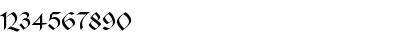 Download Gotic Becker Normal Font Numeric Preview