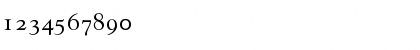 Download Goudy SC Regular Font Numeric Preview