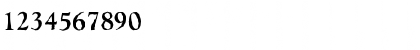 Download GoudyAntique Bold Font Numeric Preview