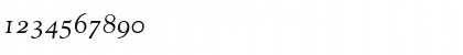 Download GoudyOldStyleOldStyleFigures RomanItalic Font Numeric Preview
