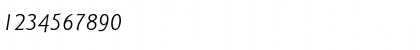 Download GoudySans Italic Font Numeric Preview