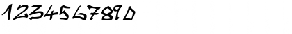 Download Graffiti Regular Font Numeric Preview